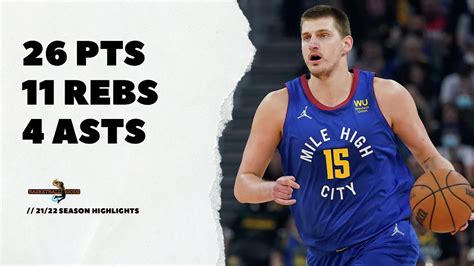 Nikola Jokic 26 PTS 11 REBS 4 ASTS Vs Warriors 2022 NBA Playoffs