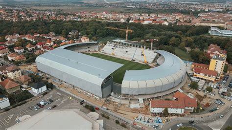 lucrarile realizate de   la stadionul municipal din sibiu continua