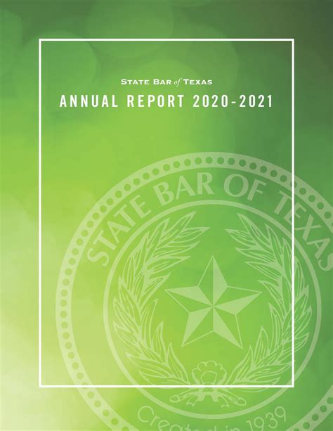 State Bar Of Texas Annual Report 2021 The Portal To Texas History