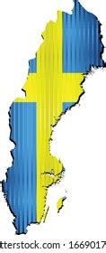 Map Flag Sweden Vector Editable Flags Stock Vector (Royalty Free ...