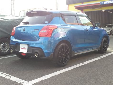 BEST写真館 スズキ スイフトスポーツ ZC S の HOT STUFF ホットスタッフ G SPEED ジースピード メタリックブラック を表示 タイヤとアルミホイールの