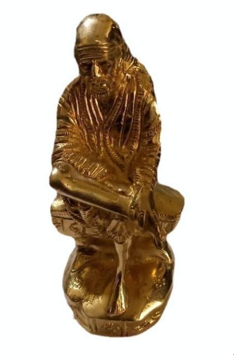 Golden Brass Sai Baba Statue Home At Rs Kg In Aligarh Id