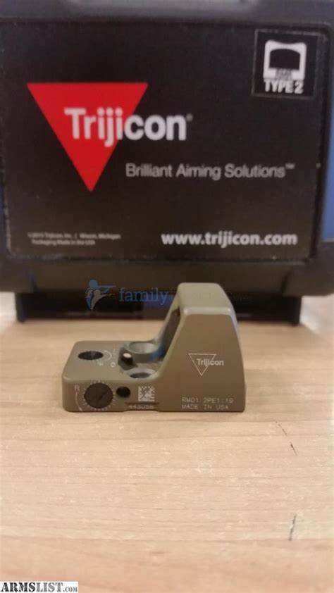 ARMSLIST For Sale Trijicon RMR Type 2 3 25 MOA RM01 C 700624