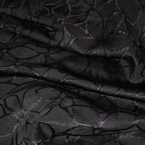 Black Italian Brocade Fabric Jaybecks Store