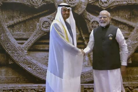 Konark Wheel Replica Serves As Backdrop Of PM Modi S Welcome Handshake