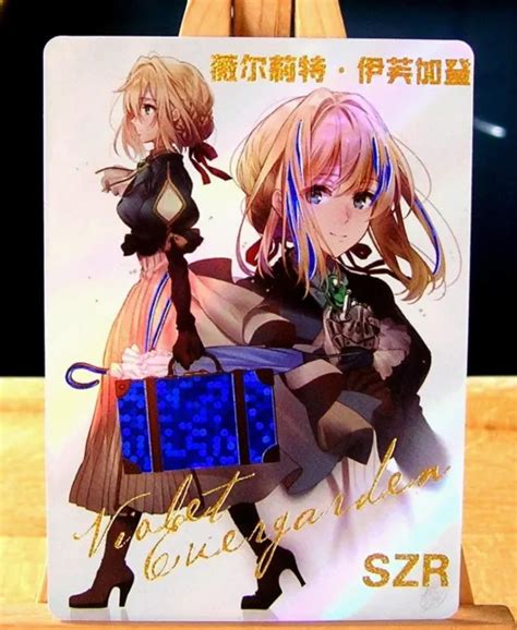 Violet Evergarden Carte Rare Szr Goddess Story Anime Signature Waifu