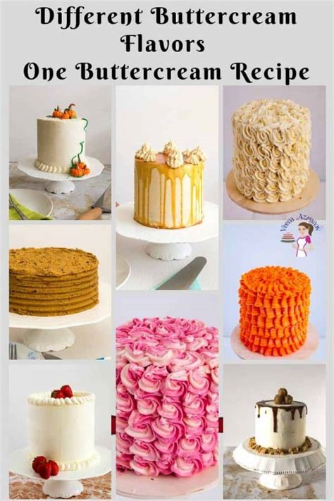 Different Buttercream Flavors from One Buttercream Recipe - Veena Azmanov