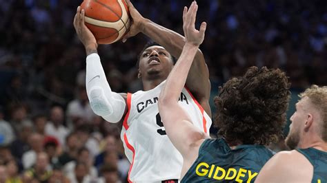 Rj Barrett Sets Tone Powers Canada Past Australia In Group A Showdown