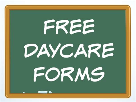 Free Printable Home Daycare Forms