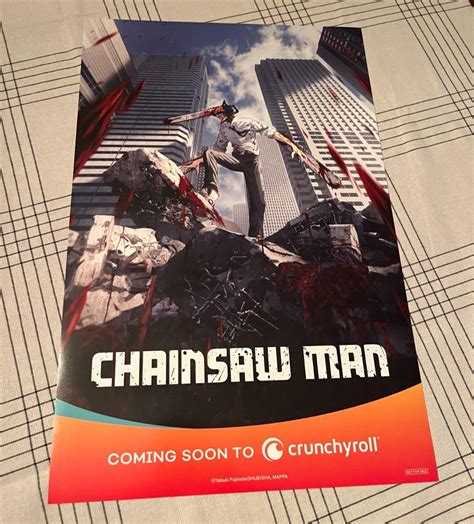 Crunchyroll Chainsaw Man Nycc New York Comic Con 2022 Exclusive Promo Poster Viz 4601958957