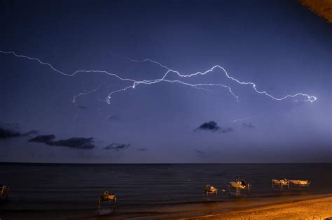 Solve Lightning Over Lake Ontario Jigsaw Puzzle Online With Pieces