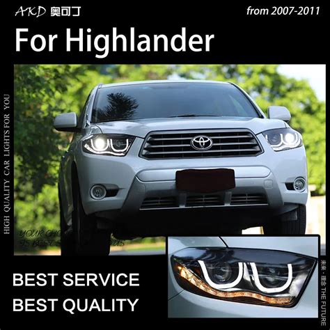 Akd Car Styling Headlamp For Toyota Highlander Headlights