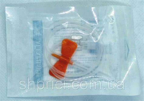 Катетер внутривенный "Бабочка" G 25 ALEXPHARM оранжевый, цена 3.32 грн ...
