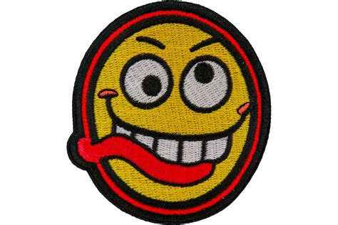 Funny Face Iron on Patch - Iron on Funny Patches by Ivamis Patches