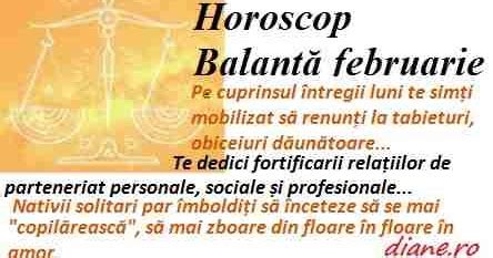 Horoscop Balanță februarie 2020 diane ro