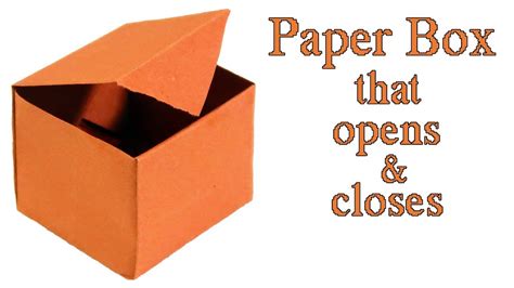 How To Make A Paper Box That Opens And Closes Very Easy Youtube