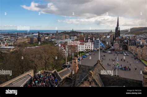 The Royal Mile From Edinburgh Castle Edinburgh Scotland United