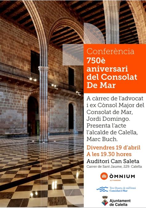 Òmnium Commemora Els 750 Anys Dhistòria Del Consolat De Mar Ràdio