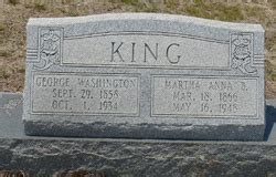 Martha Anna Beasley King M Morial Find A Grave