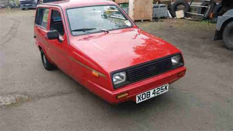 Reliant Robin Rialto Estate Red Three Wheeler Car For Sale