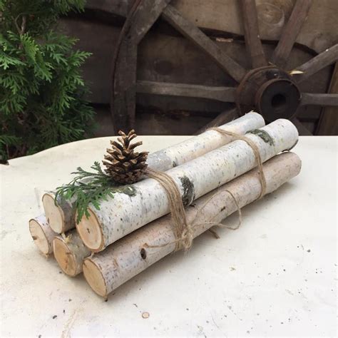 Christmas Birch Bundle White Birch Fireplace Logs Etsy