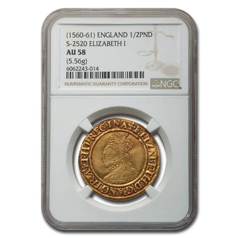 Buy 1560 61 Great Britain Gold 12 Pound Elizabeth I Au 58 Ngc Apmex