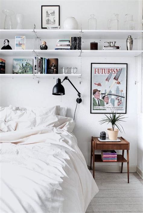 20 Times Shelves Above The Bed Elevated Bedroom Style