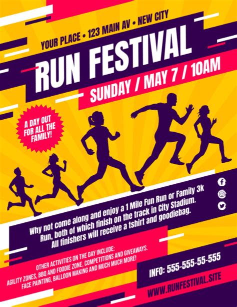 Marathon Flyer Template Postermywall