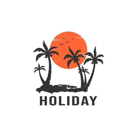 Premium Vector Unique Holiday Logo Design