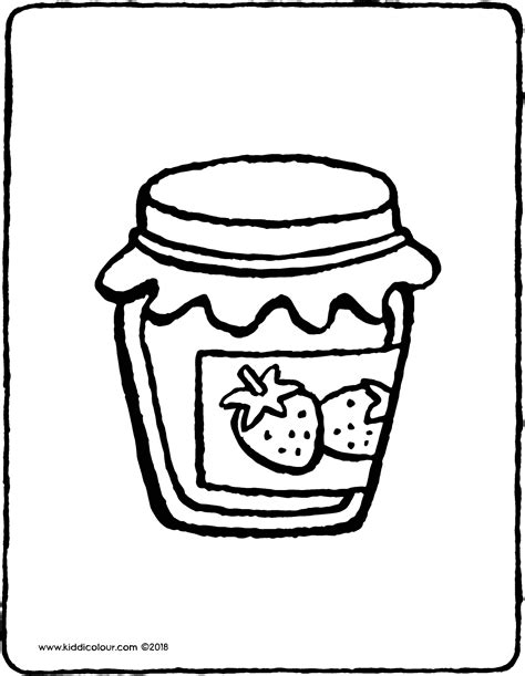 Jam Jar Page Coloring Pages