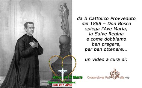 La Preghiera Ave Maria E La Prodigiosa Salve Regina Spiegate Da San Giovanni Bosco