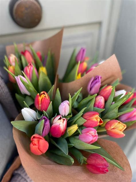 Ramo De Flores De Colores Tulipanes ¿sabías Que🌷 ¿qué