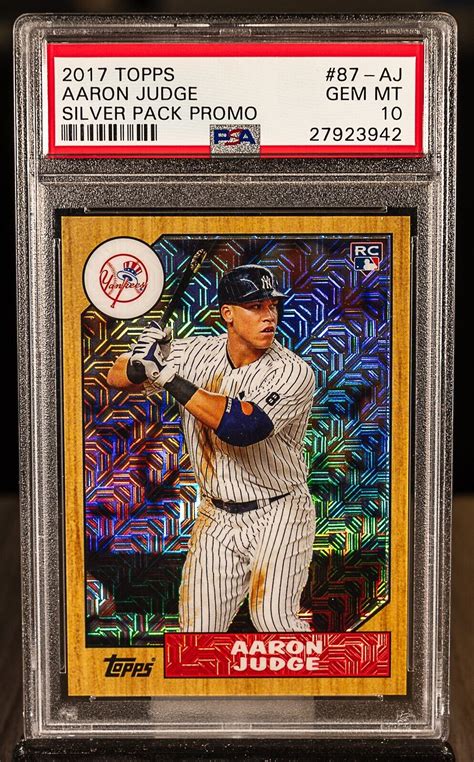 Aaron Judge Topps Silver Pack Promo Rookie Rc Psa