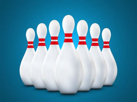 Premium Psd Bowling Pins Composition 3d Render