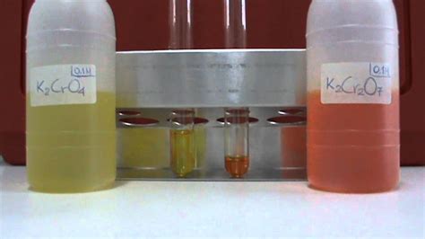 Chemical Equilibrium (K2CrO4 - K2Cr2O7) - YouTube