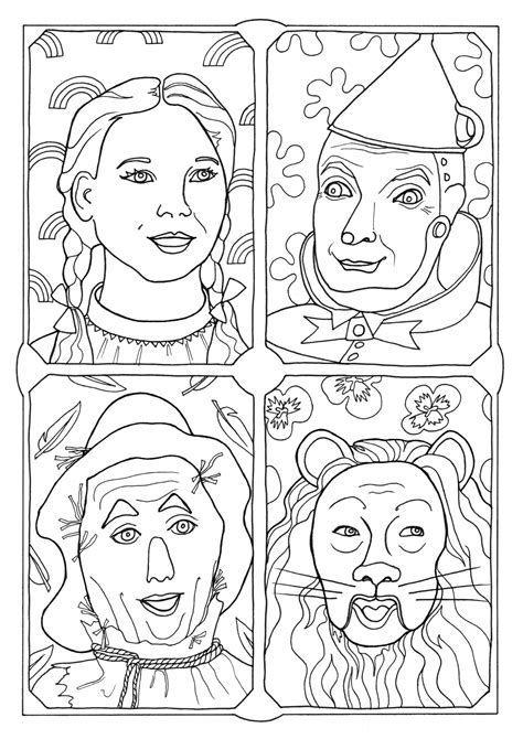 Dorothy And The Wizard Of Oz Coloring Pages Free Coloring Pages Printables