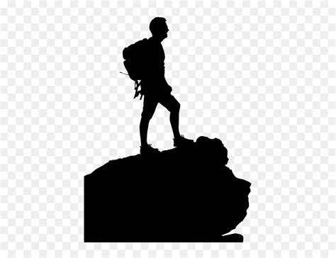 Silhouette Hiking Png Transparent Png Vhv