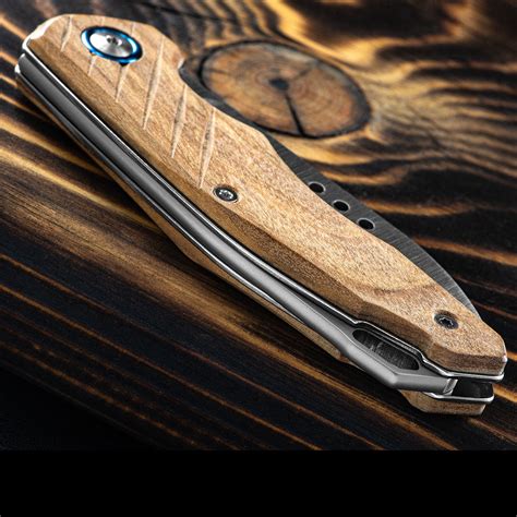 MKM Root Wood Folding Knife