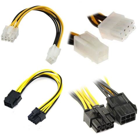 Комплект переходников блока питания для CPU и PCIe 8pin - купить с ...