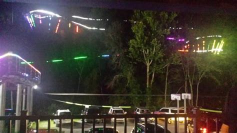 Gatlinburg Mountain Coaster At Night