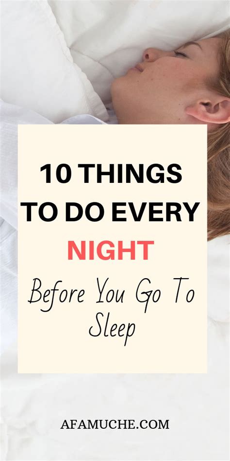 10 Things To Do Every Night Before Bed Ways To Be Happier Positive