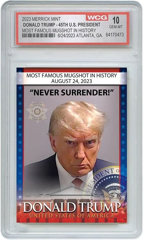 Trump Mugshot Collector Trading Card Review Sports Pulse Point