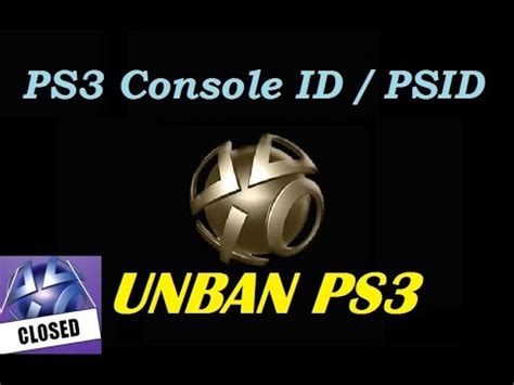 Unban Ps Id Psid Idps Cid Sen Enabler Youtube