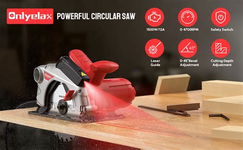 Circular Saw W Powerful Circular Saws With Laser Guide Rpm