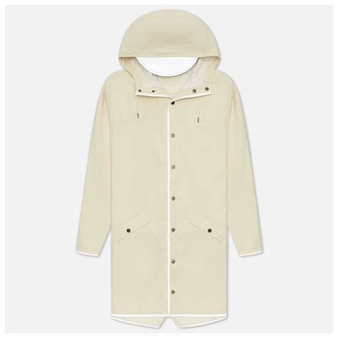 Купить Мужская куртка дождевик RAINS Reflective Long Hooded белый за ...