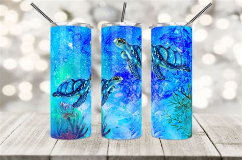 Home Decor Home Living Sea Turtle 20z Sublimation Tumbler Design Etna