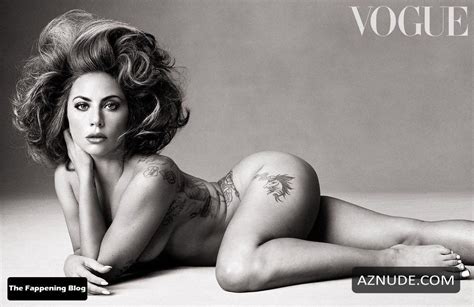 Lady Gaga Sexy Poses Naked Showing Off Her Hot Body In A Photoshoot For Vogue Magazine Aznude