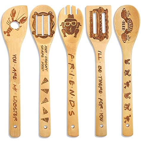 Friends TV Show Merchandise Wooden Spoons For Cooking Utensils Set