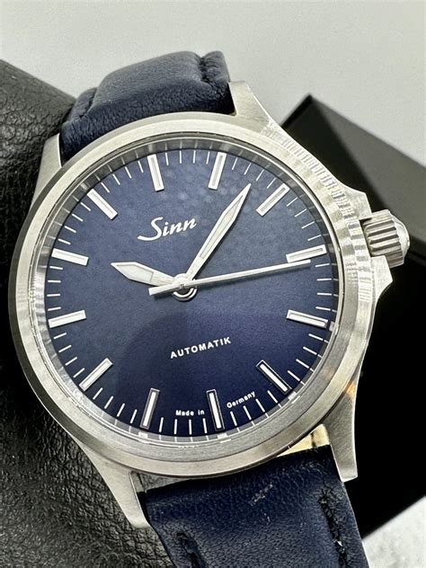 SINN 556 I B BLUE SUNBURST DIAL SWISS TOP GRADE AUTOMATIC 38 5MM