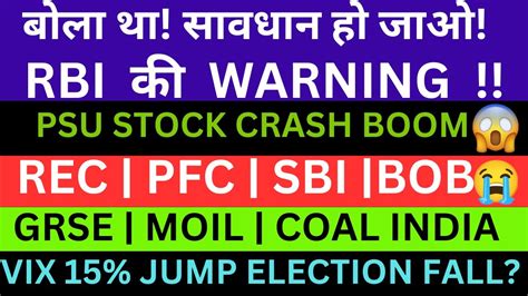 Small Midcap Fallpsu Share Crashrec Share News Pfc Latest News Coal